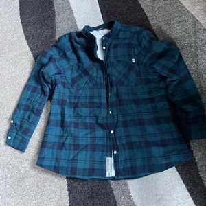 Harley Davidson Sherpa lined flannel shirt